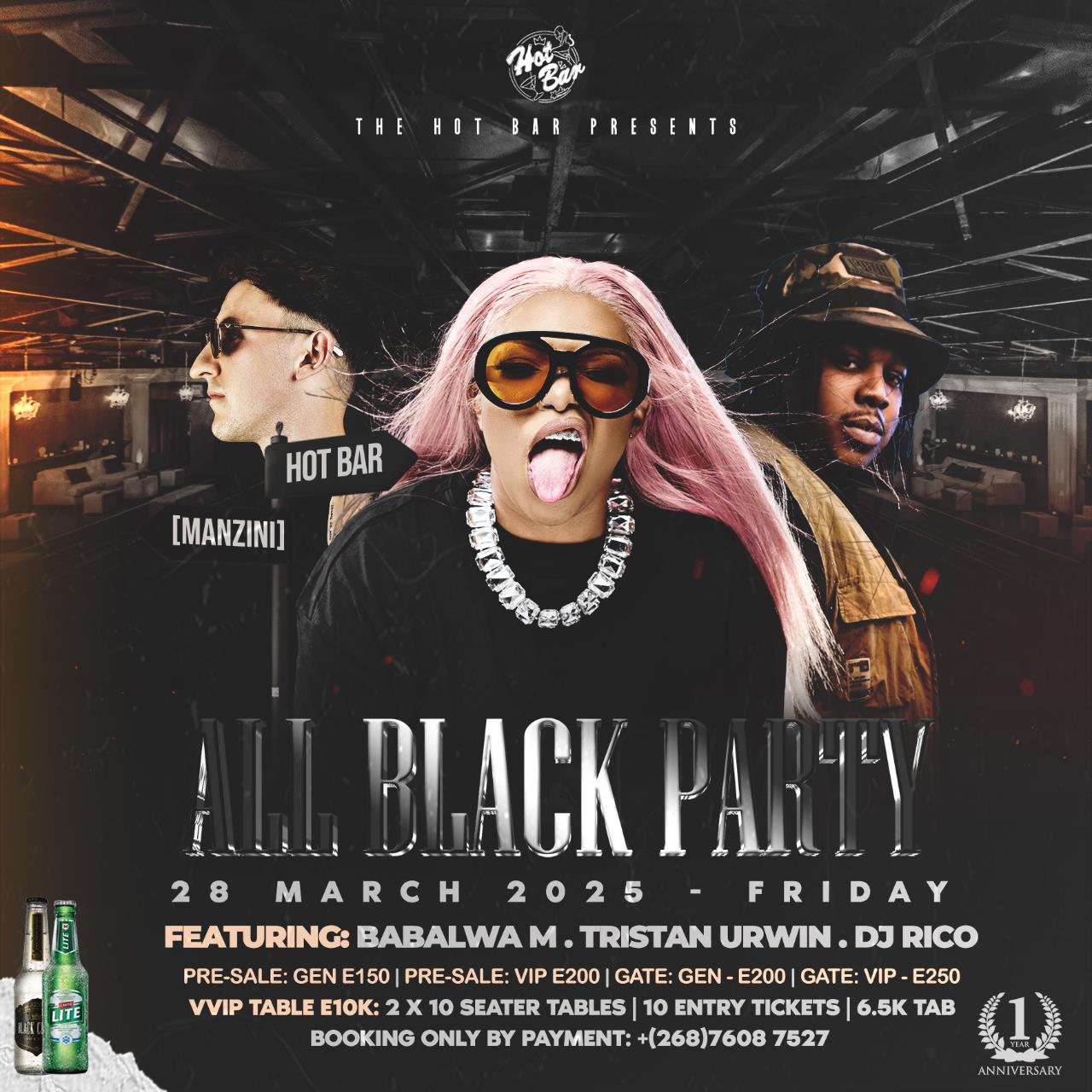 1st Anniversary All Black Party Pic